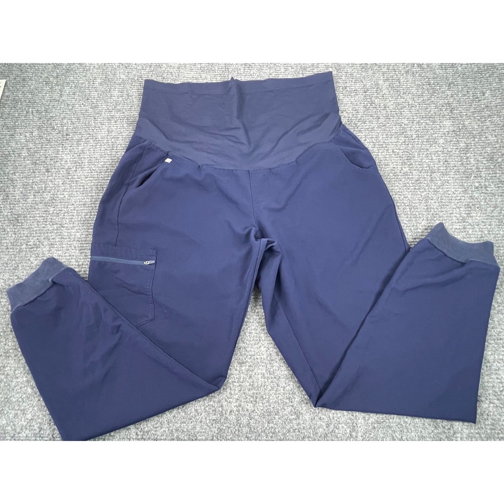 FIGS Navy Blue Maternity Scrub Jogger Pants Technical Collection XXL Tall